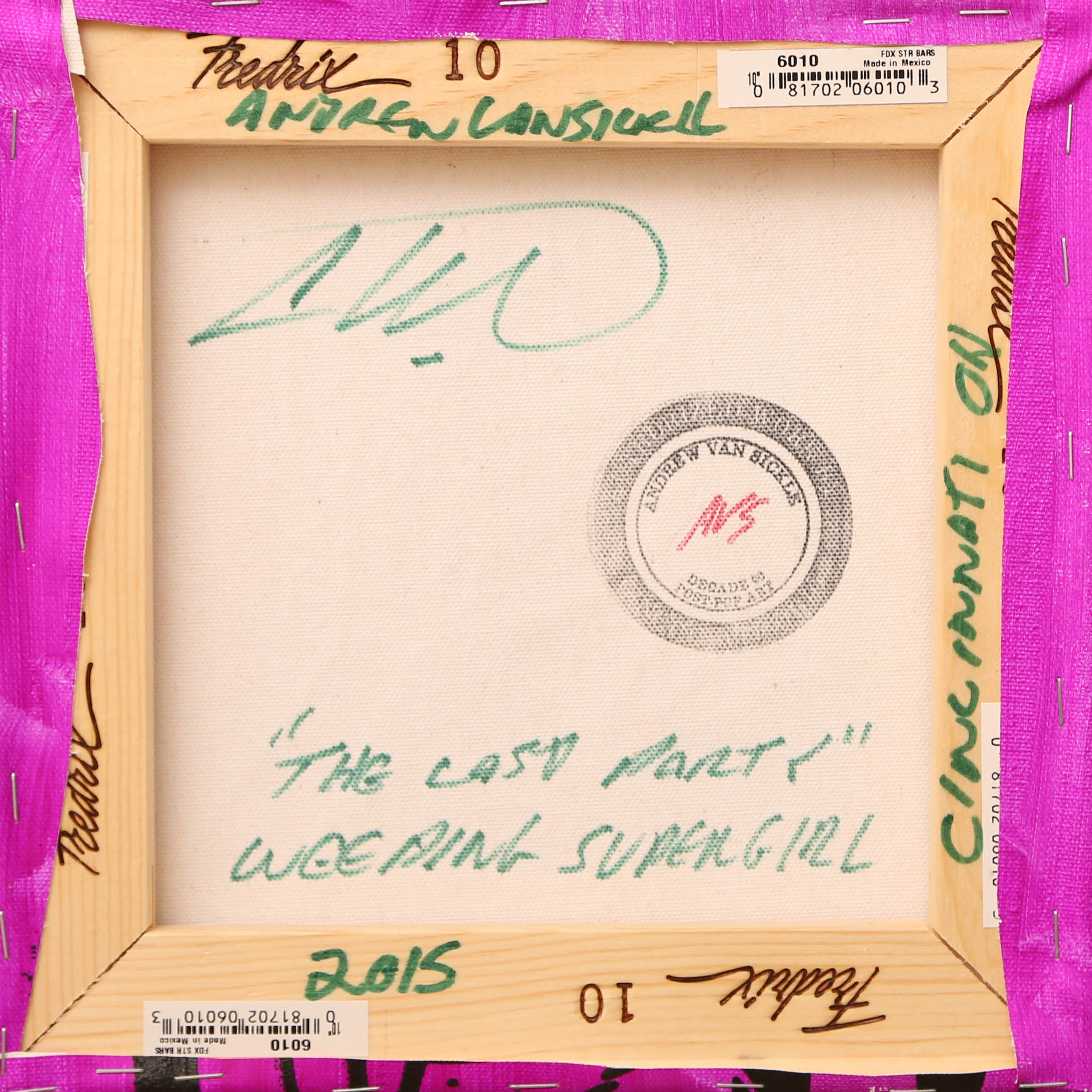 Andrew VanSickle "The Last Party-Weeping Supergirl" Signed Silkscreen on Canvas