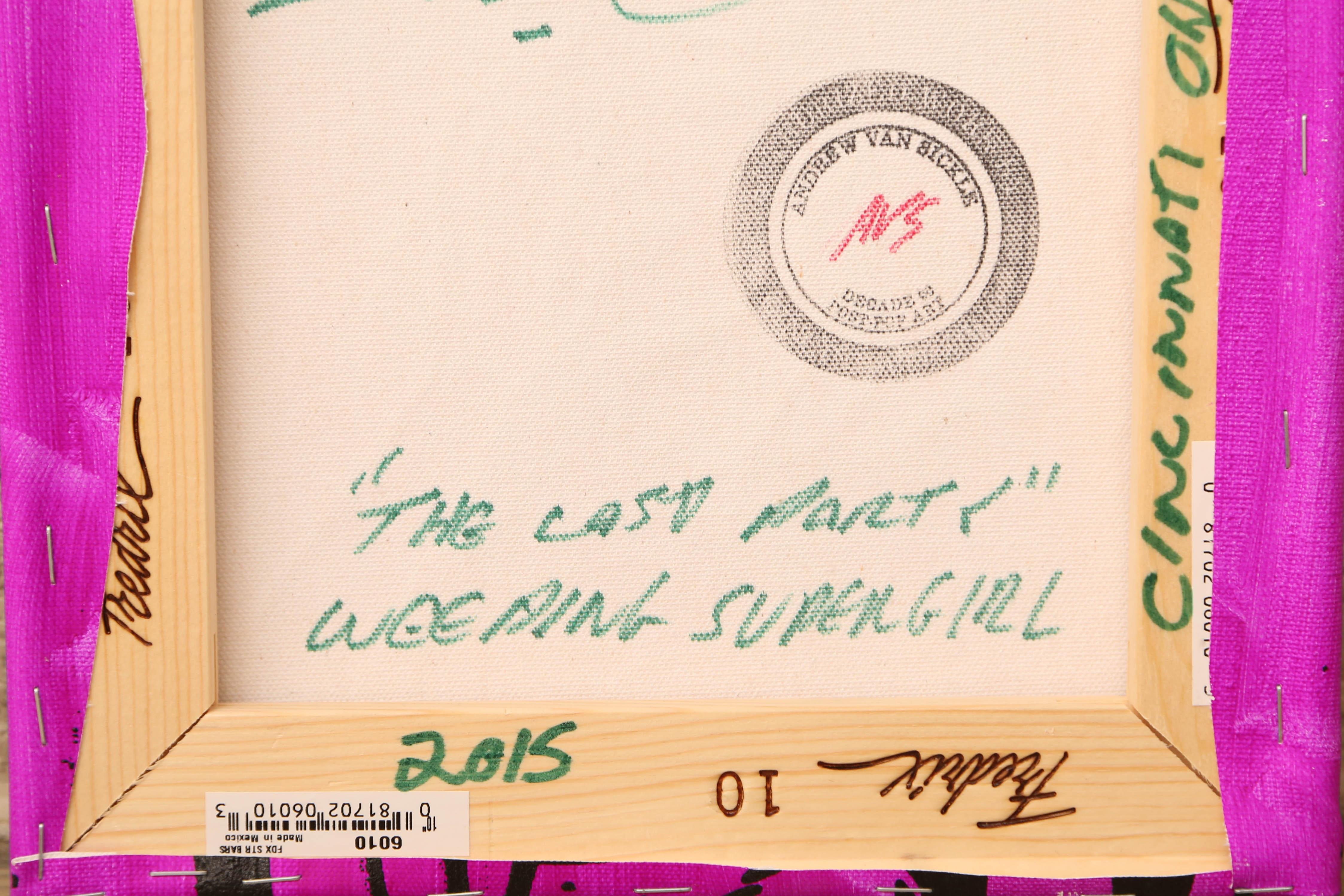 Andrew VanSickle "The Last Party-Weeping Supergirl" Signed Silkscreen on Canvas