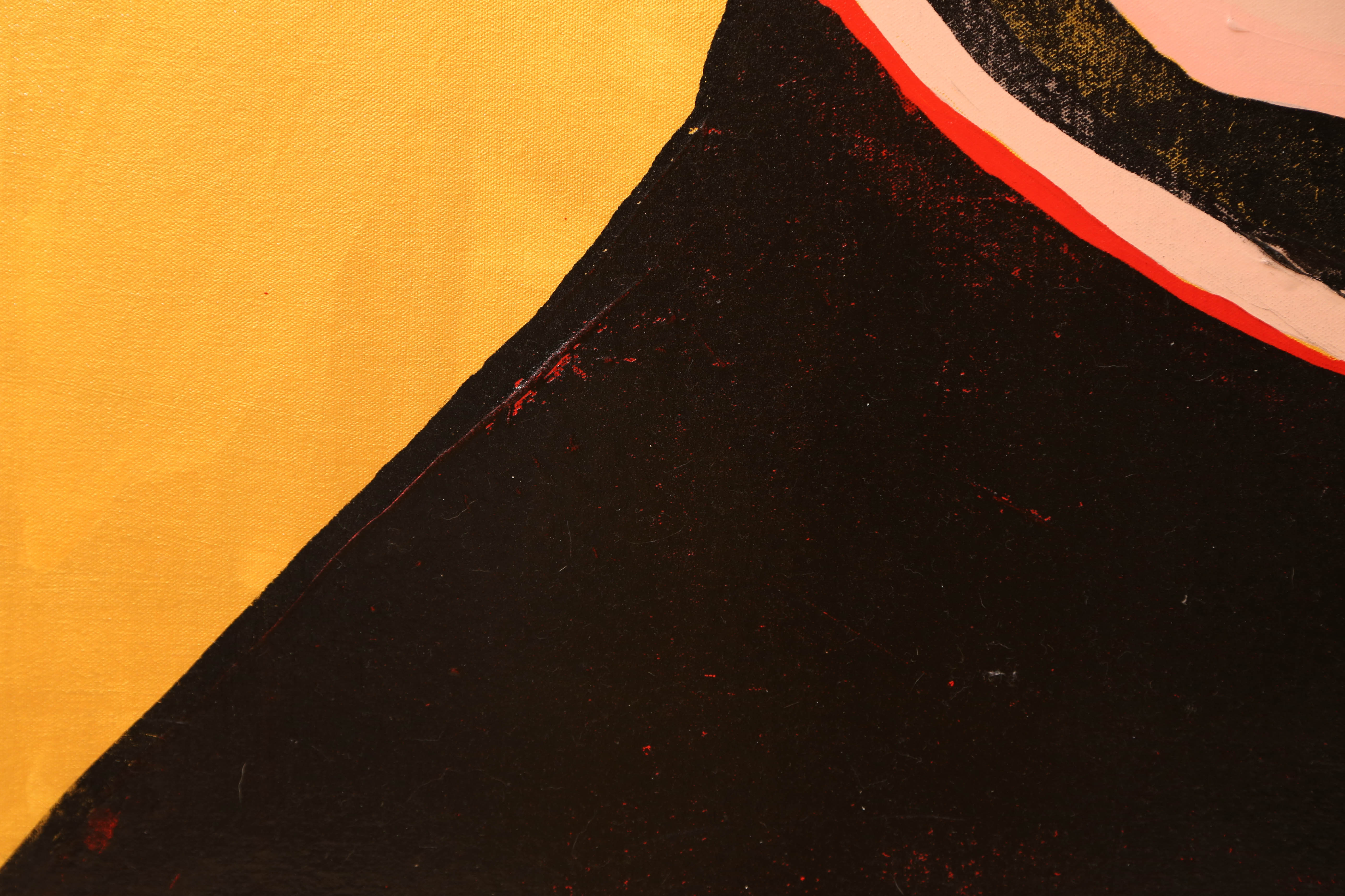 Andrew VanSickle "Gold Paavo Jarvi" Signed Silkscreen on Canvas