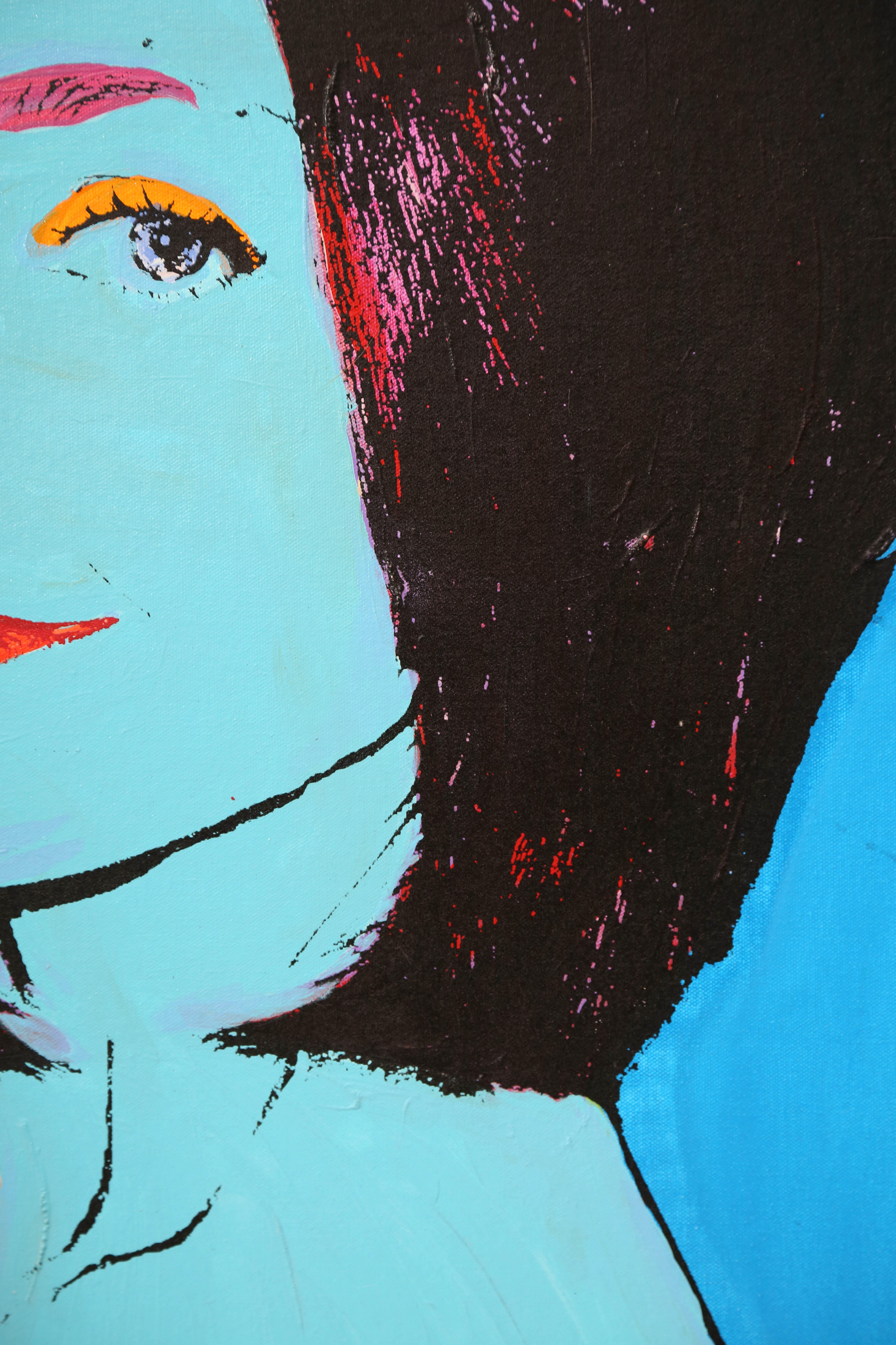 Andrew VanSickle "Avatar Tatiana" Signed Silkscreen on Canvas