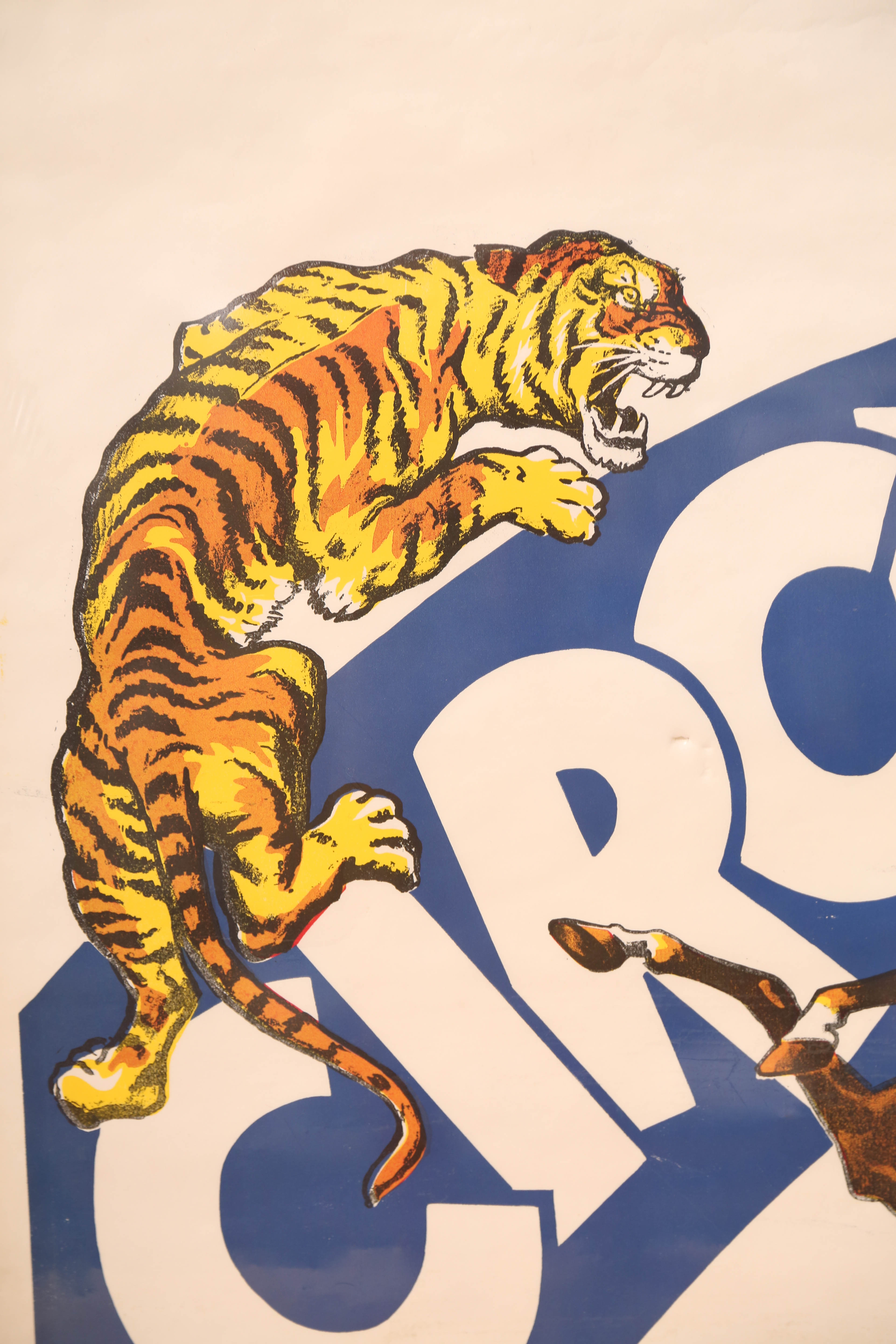 Vintage Pre-Print Circus Poster