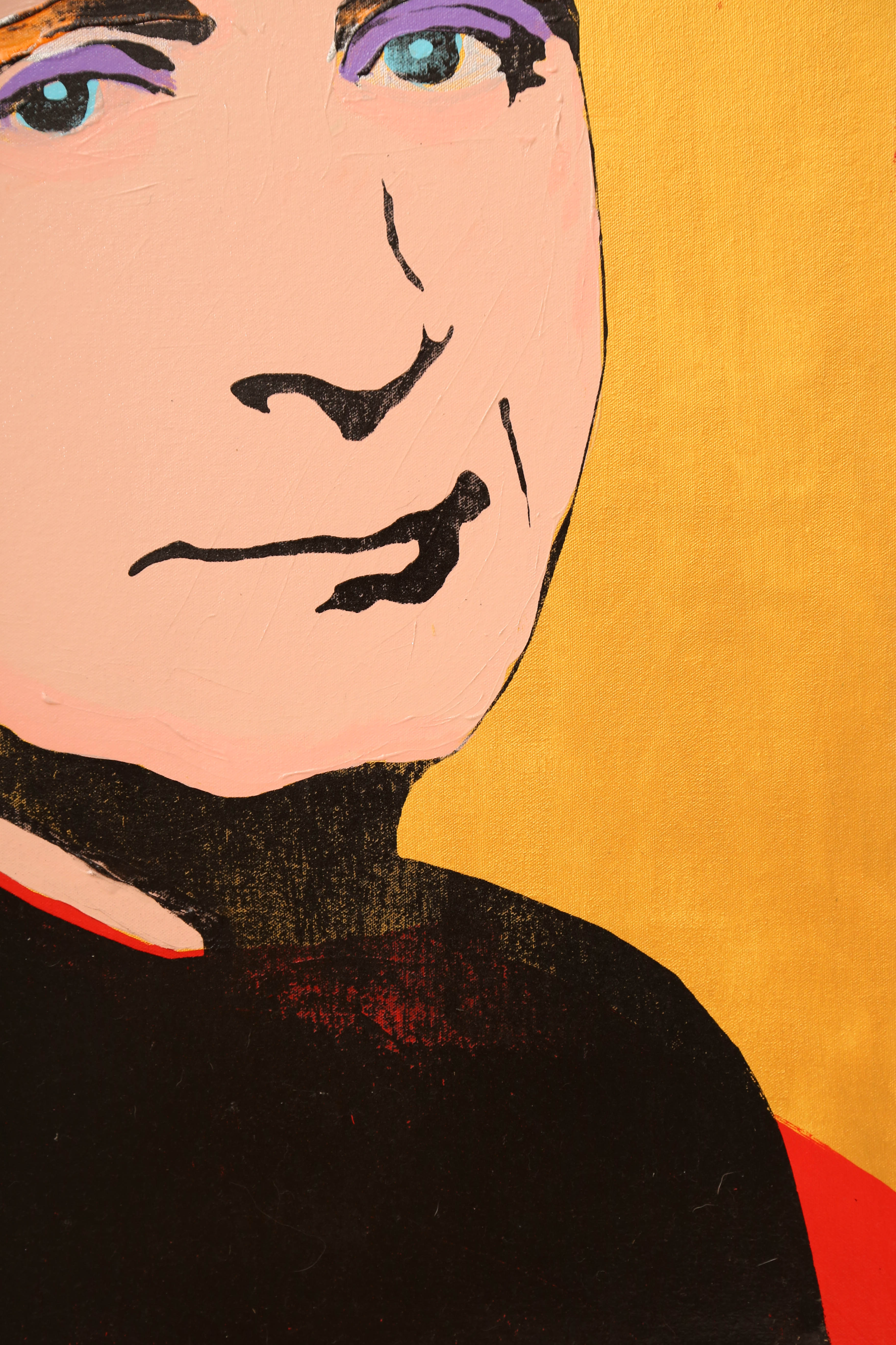 Andrew VanSickle "Gold Paavo Jarvi" Signed Silkscreen on Canvas