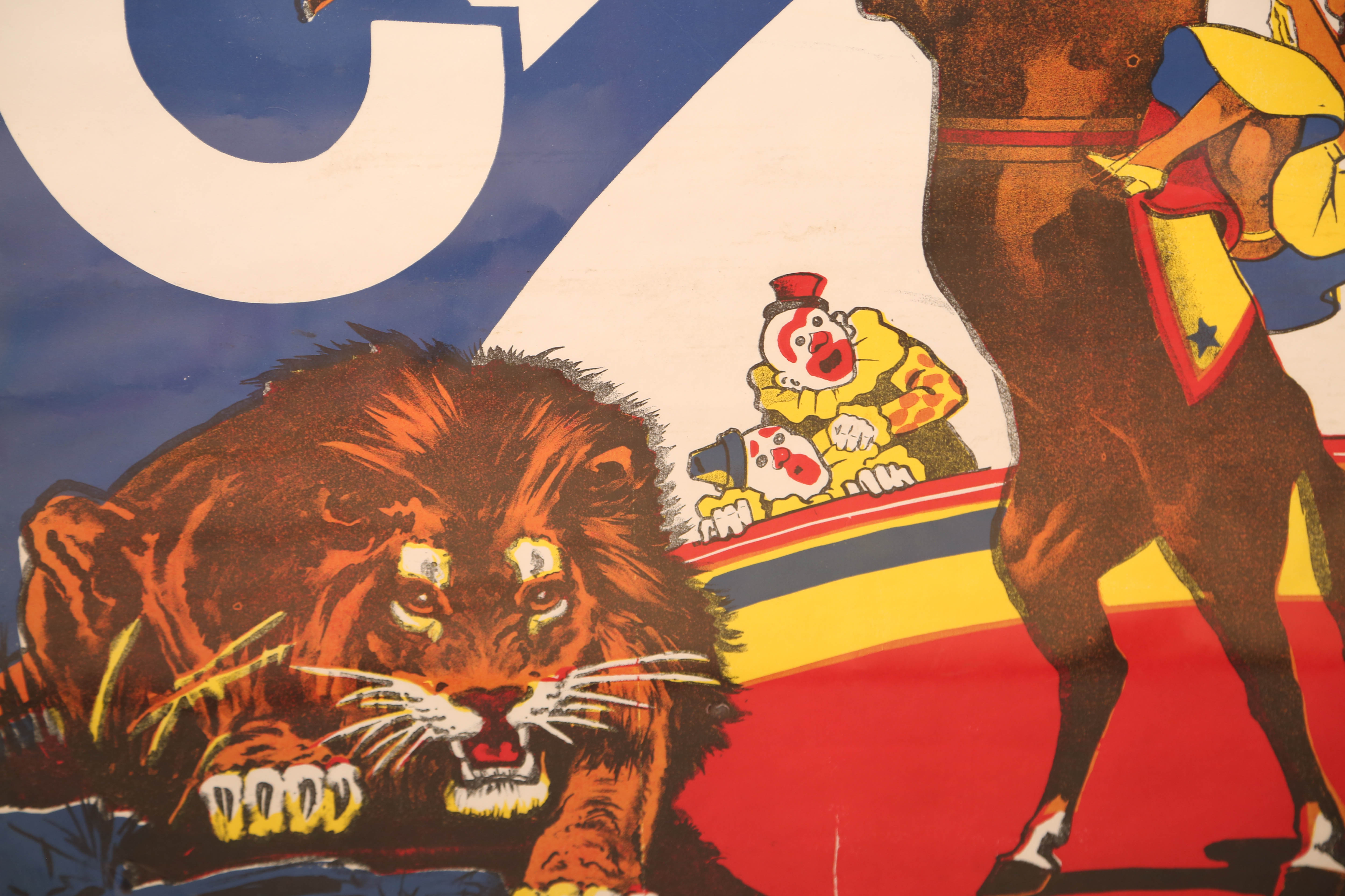 Vintage Pre-Print Circus Poster