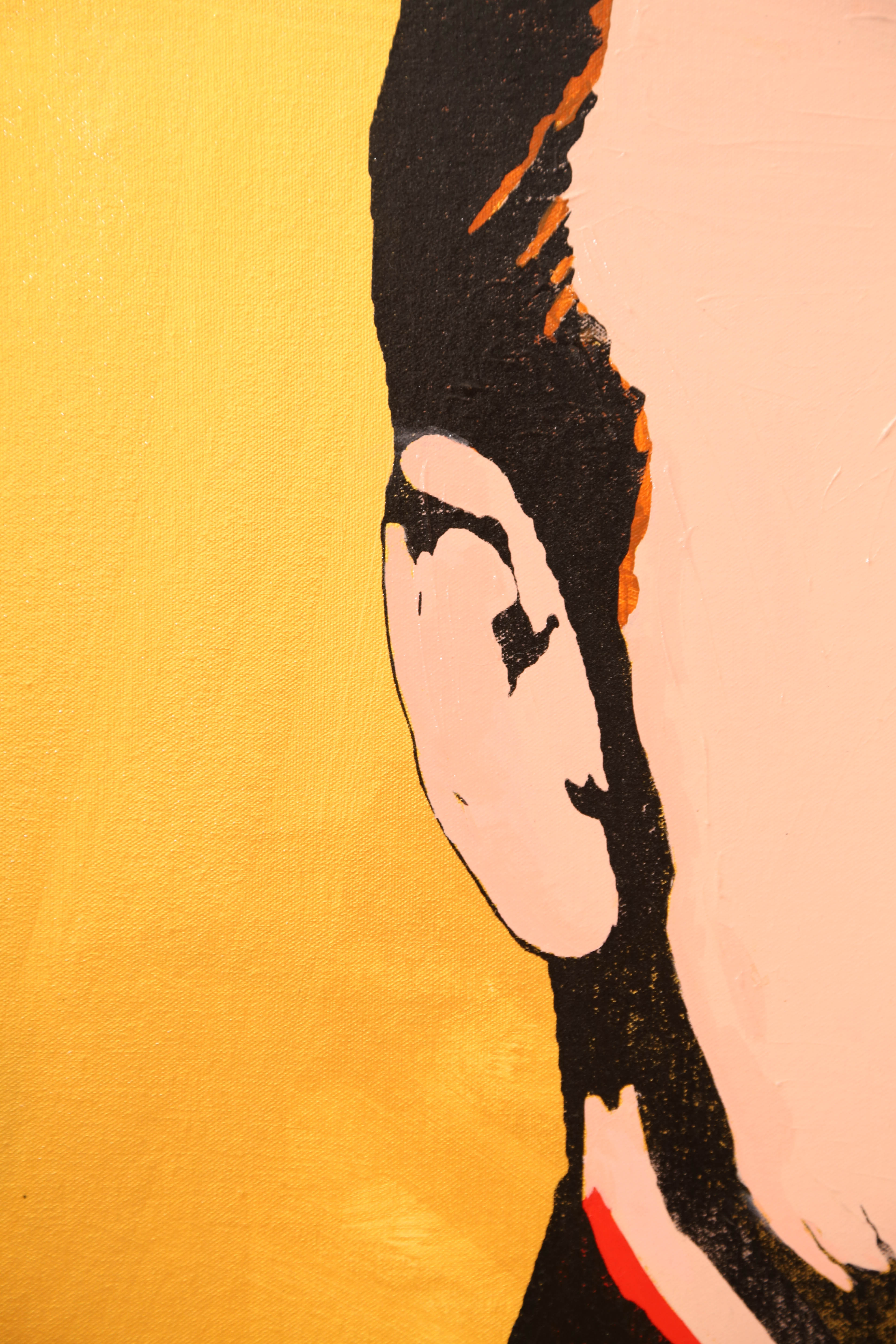 Andrew VanSickle "Gold Paavo Jarvi" Signed Silkscreen on Canvas