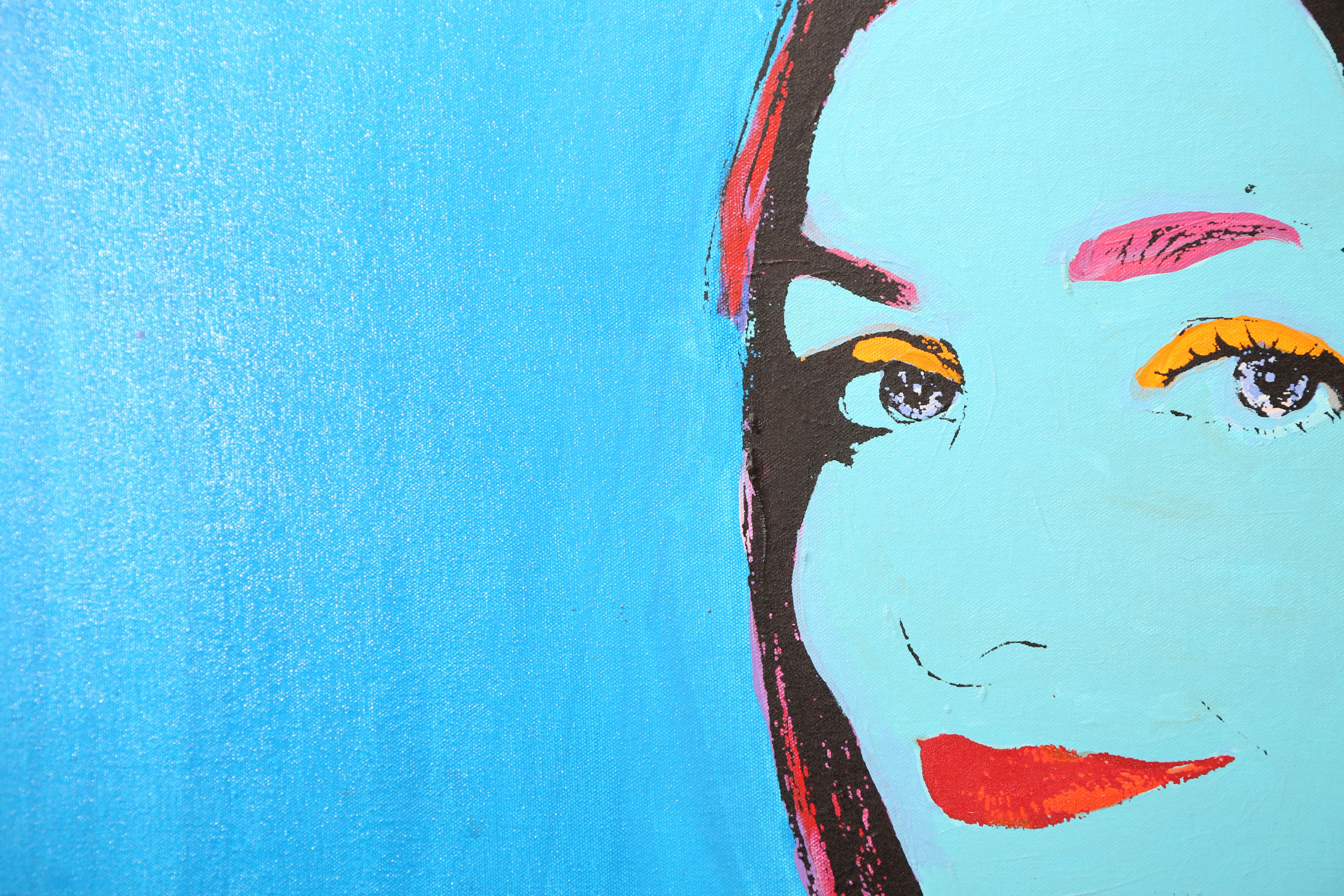 Andrew VanSickle "Avatar Tatiana" Signed Silkscreen on Canvas