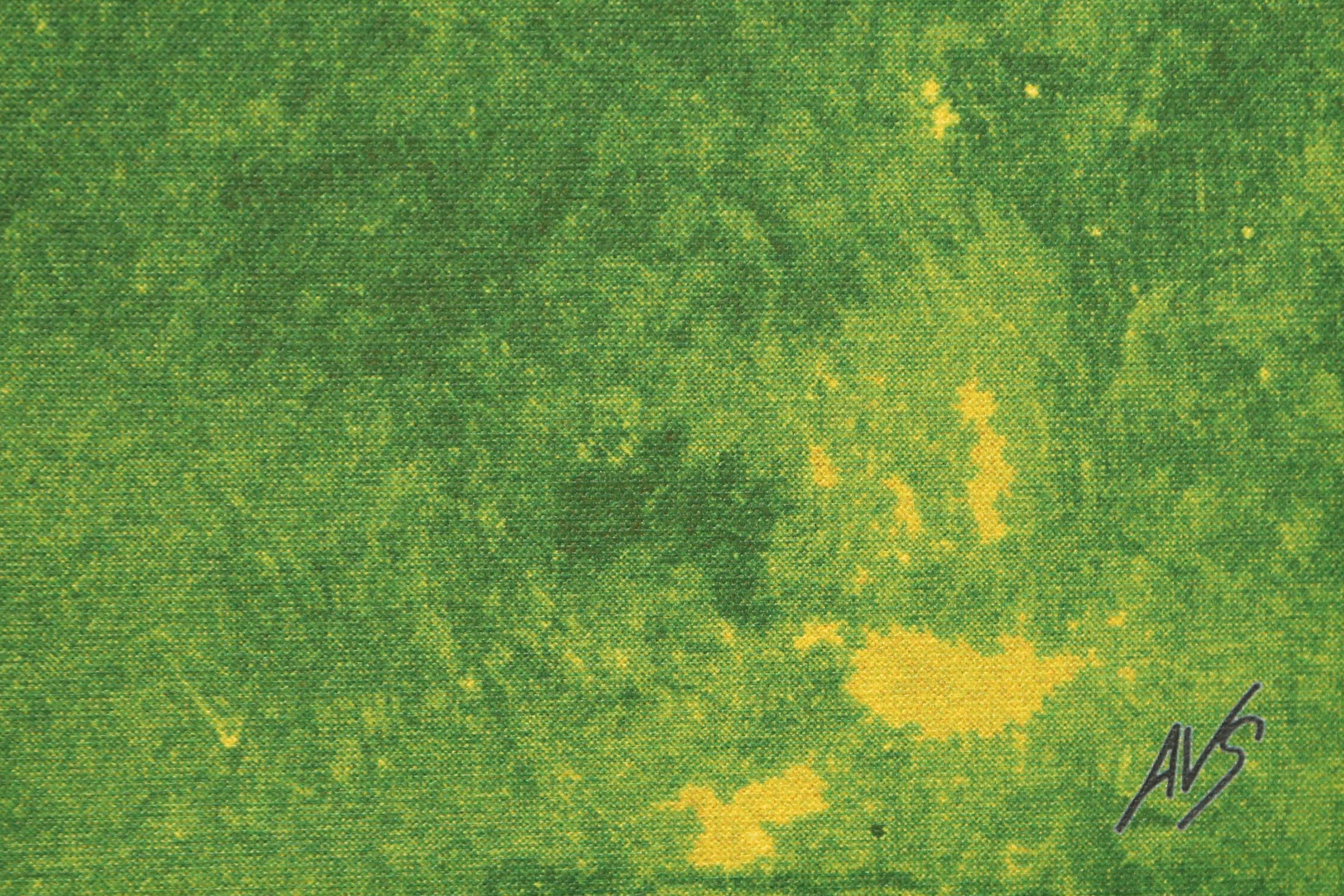 Andrew VanSickle "Nude in the Forest-Orange Blast" Signed Limited Edition Silkscreen on Canvas