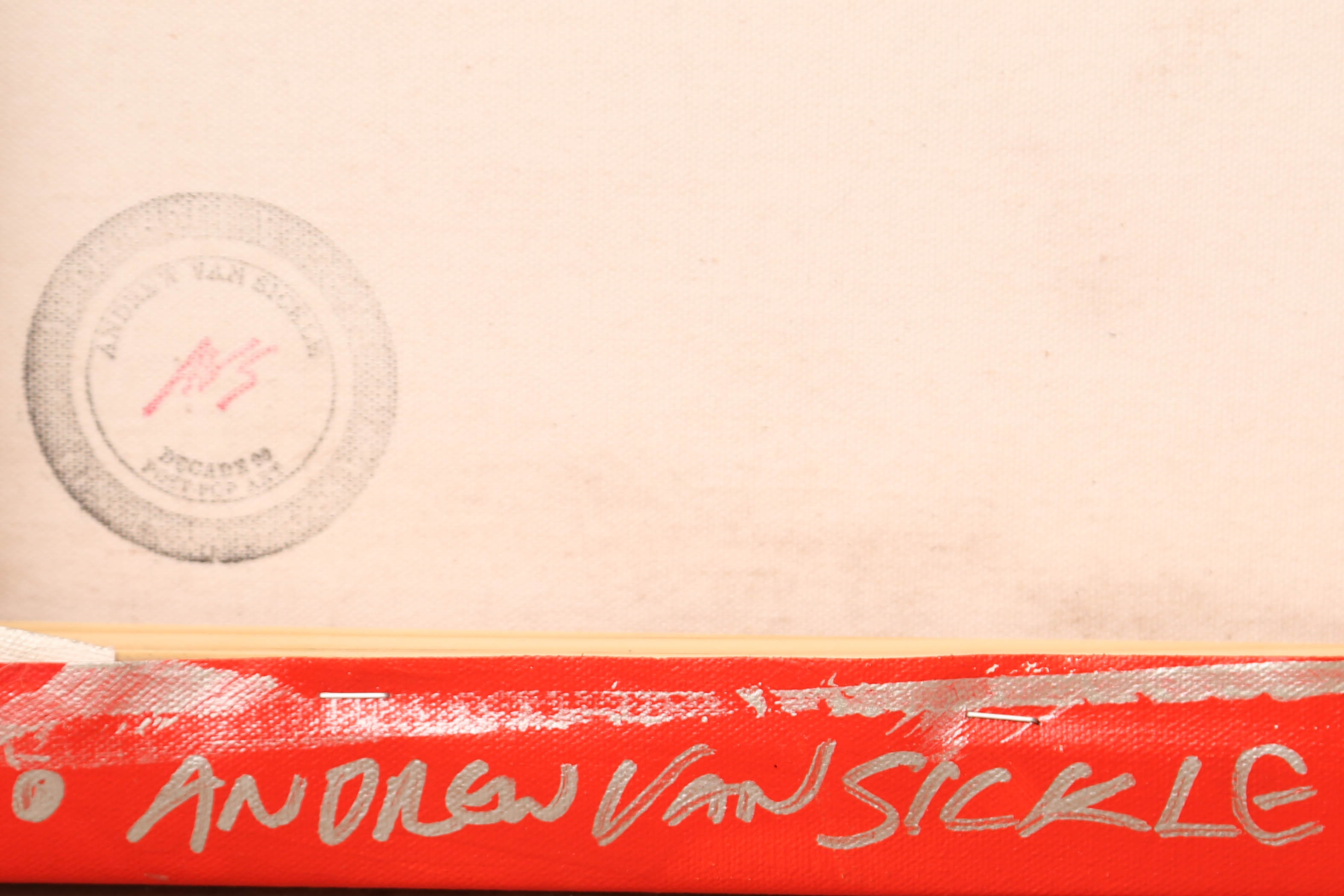 Andrew VanSickle "Gold Paavo Jarvi" Signed Silkscreen on Canvas