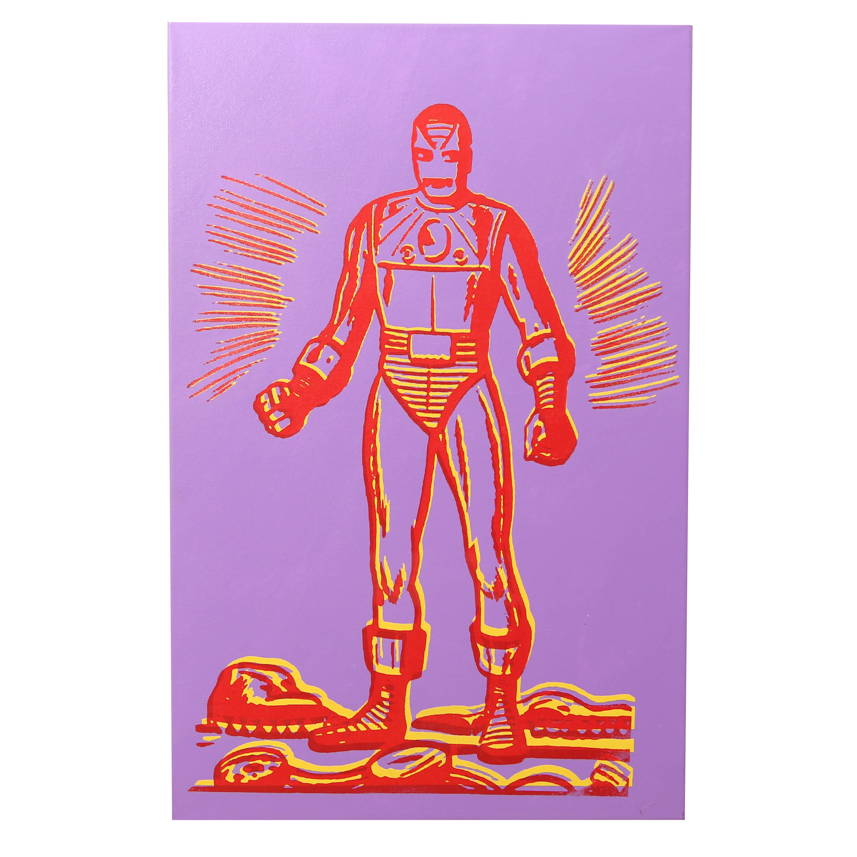 Andrew VanSickle "Resurrection of Purple Iron Man 1963" Signed Silkscreen on Canvas