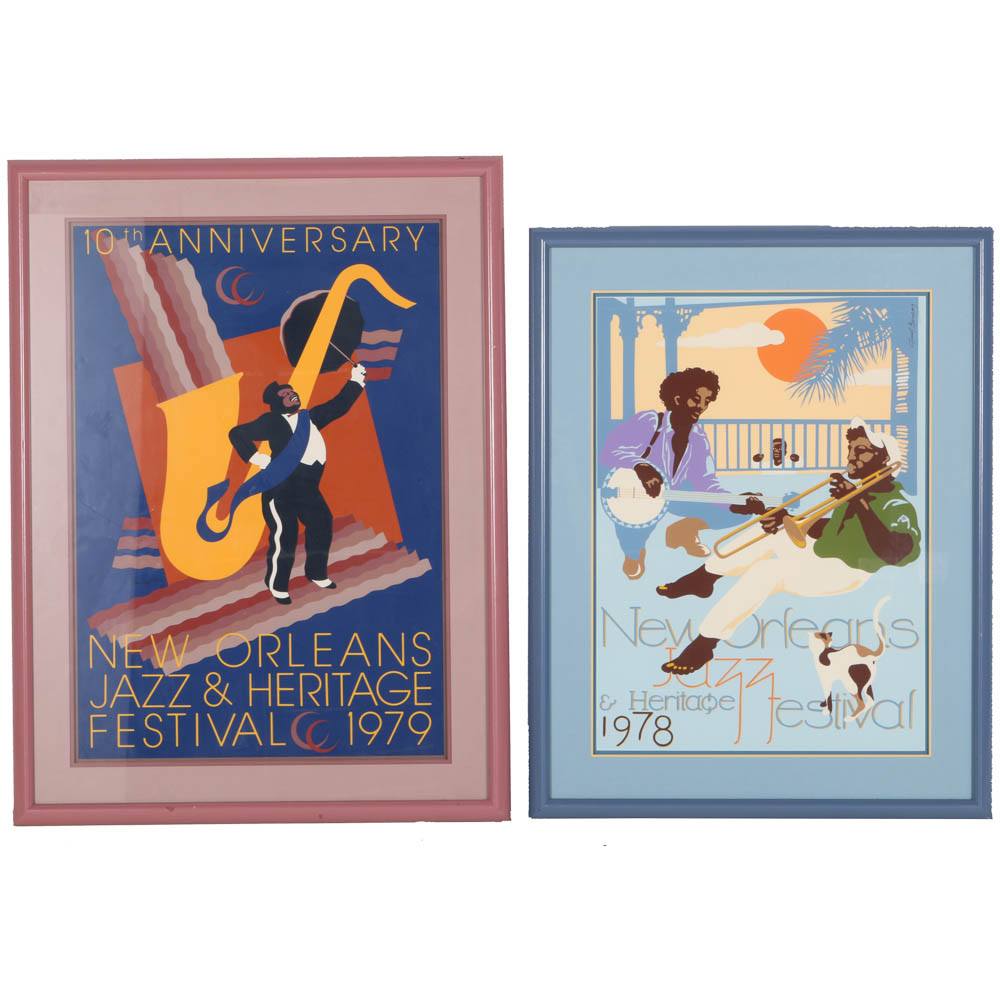Two New Orleans Jazz Fest Posters 1978 and 1979
