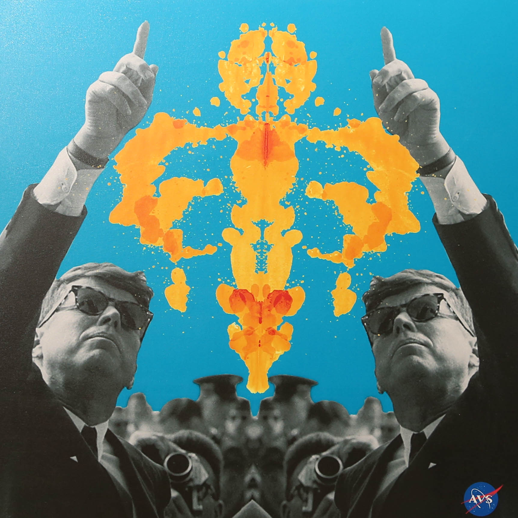 Andrew VanSickle "Son of Heaven--John F. Kennedy" Signed Silkscreen on Canvas