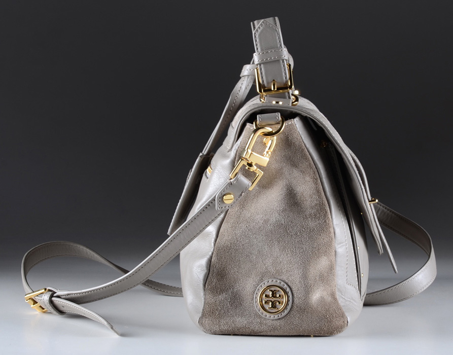 Tory Burch  Suede and Leather Handbag