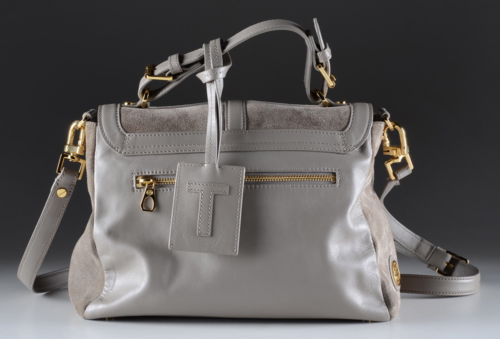Tory Burch  Suede and Leather Handbag