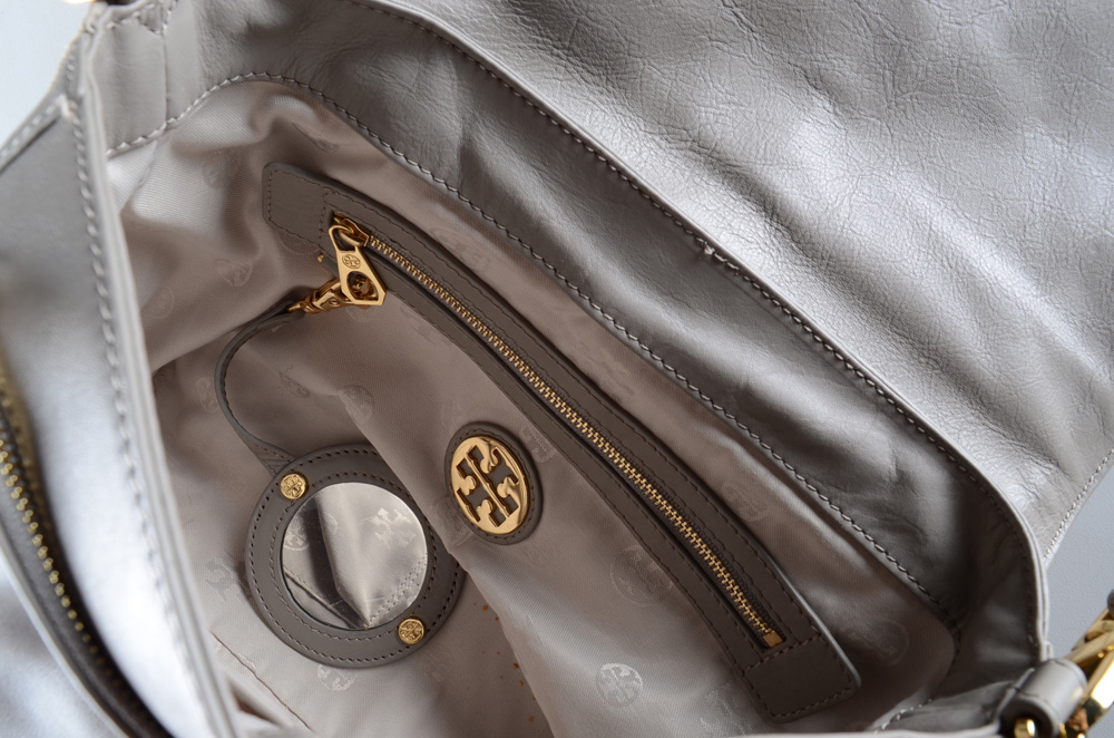 Tory Burch  Suede and Leather Handbag