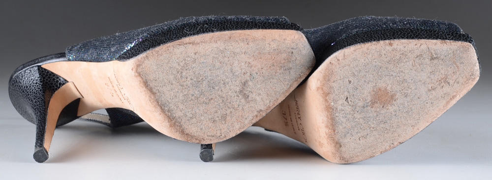 Jimmy Choo Peep Toe Sling Back Stilettos