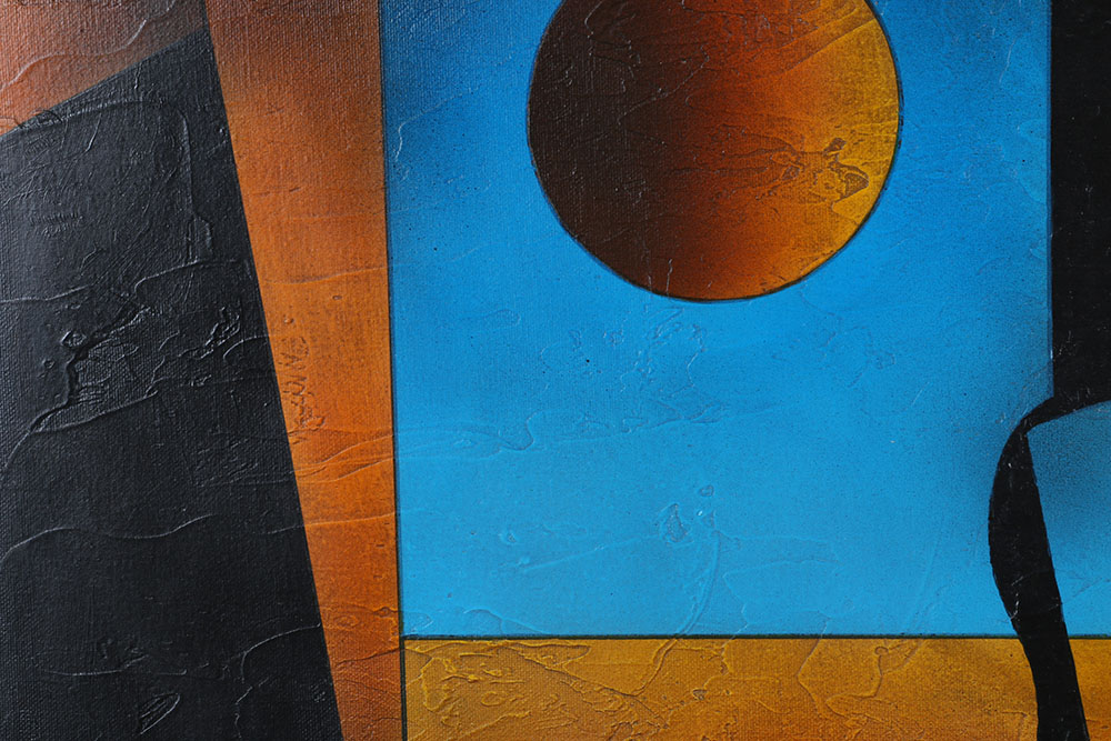 Neal Doty Signed Oil on Canvas of Male Figure