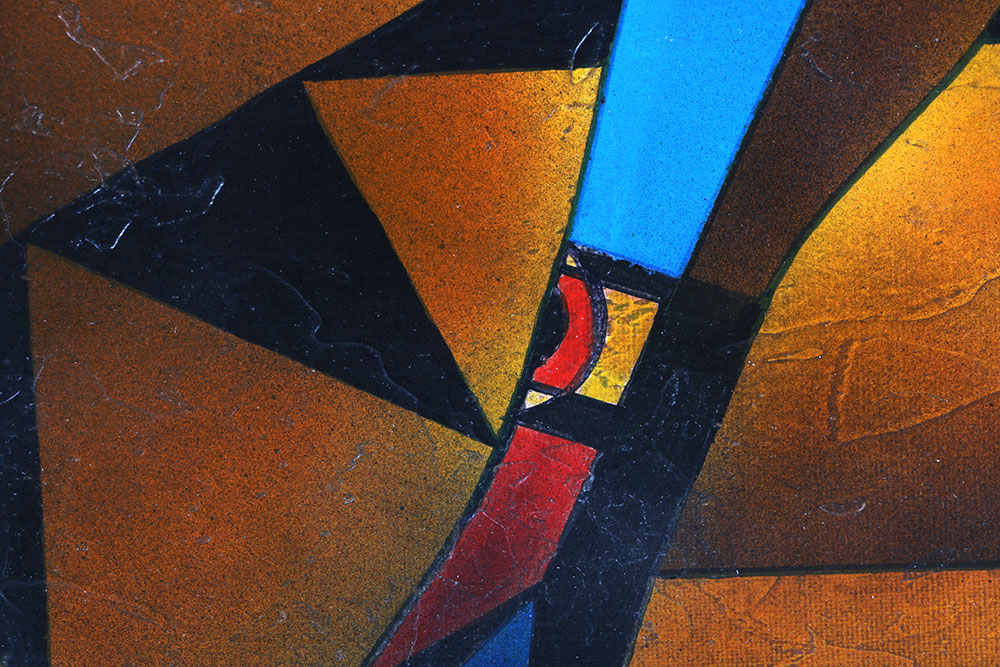 Neal Doty Signed Oil on Canvas of Male Figure