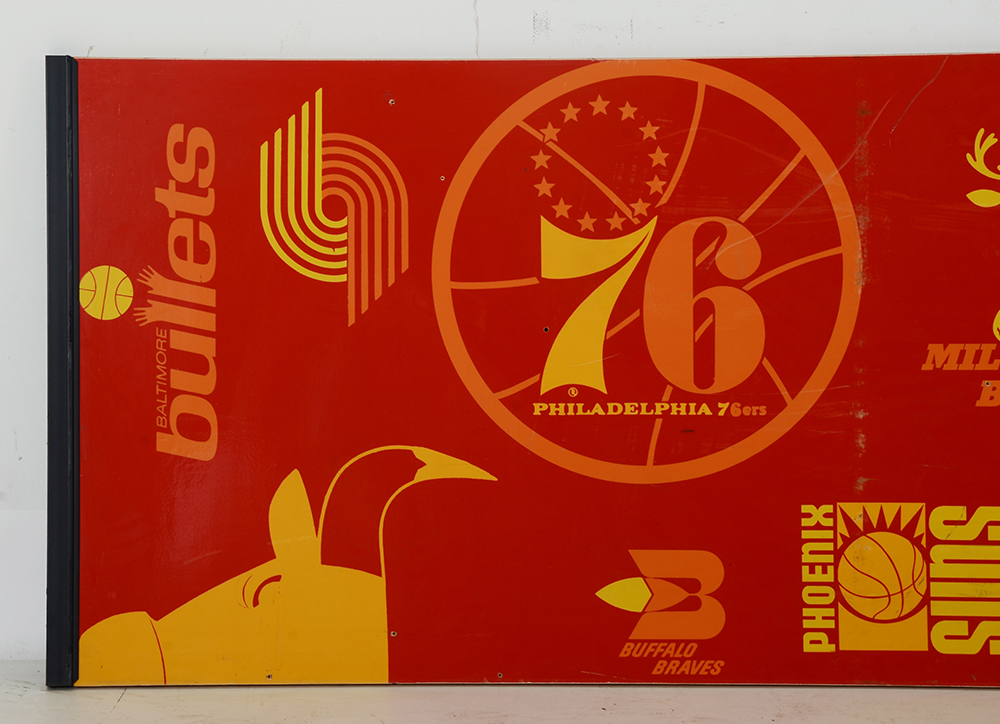 NBA Logos Advertising Sign
