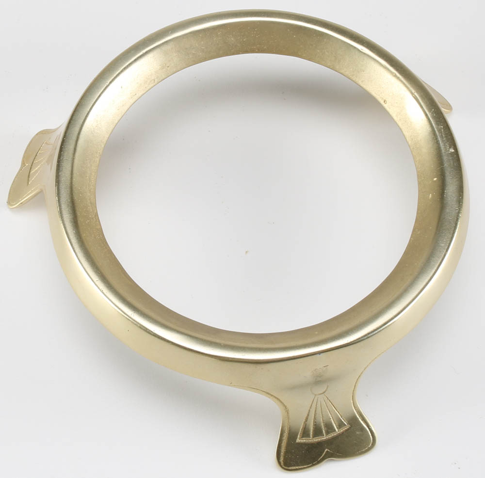 Vintage Brass Lotus Leaf Bowl