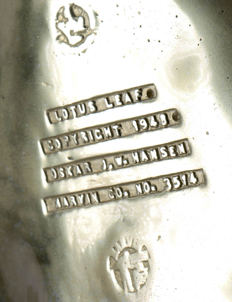 Vintage Brass Lotus Leaf Bowl