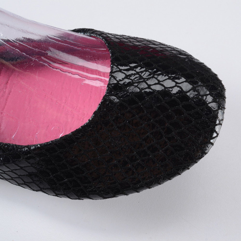 City Slips Luxe Embossed Leather Foldable Flats