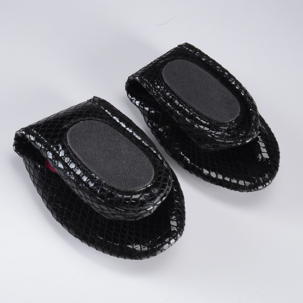 City Slips Luxe Embossed Leather Foldable Flats