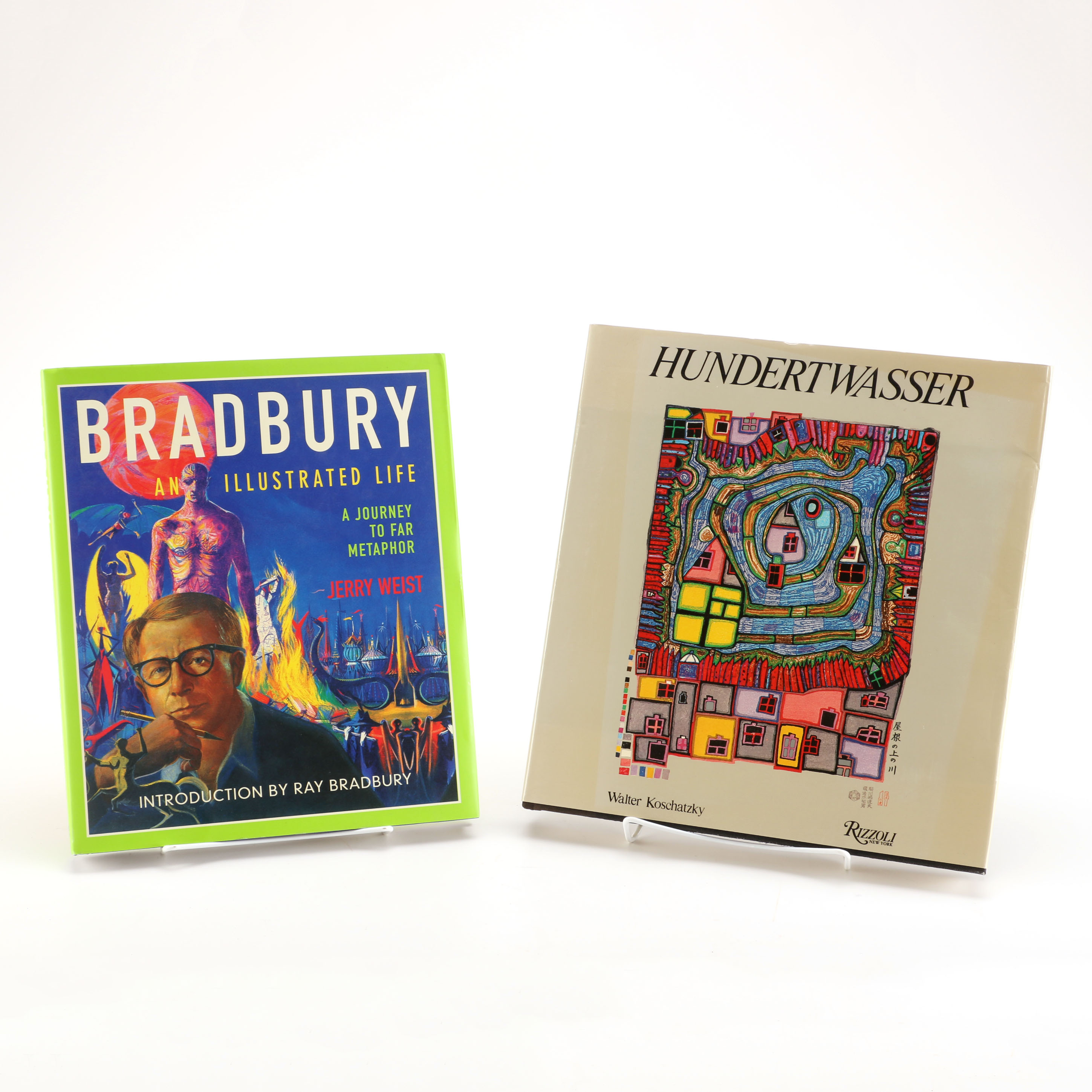 Illustrated Biographies of Ray Bradbury and Friedensreich Hundertwasser