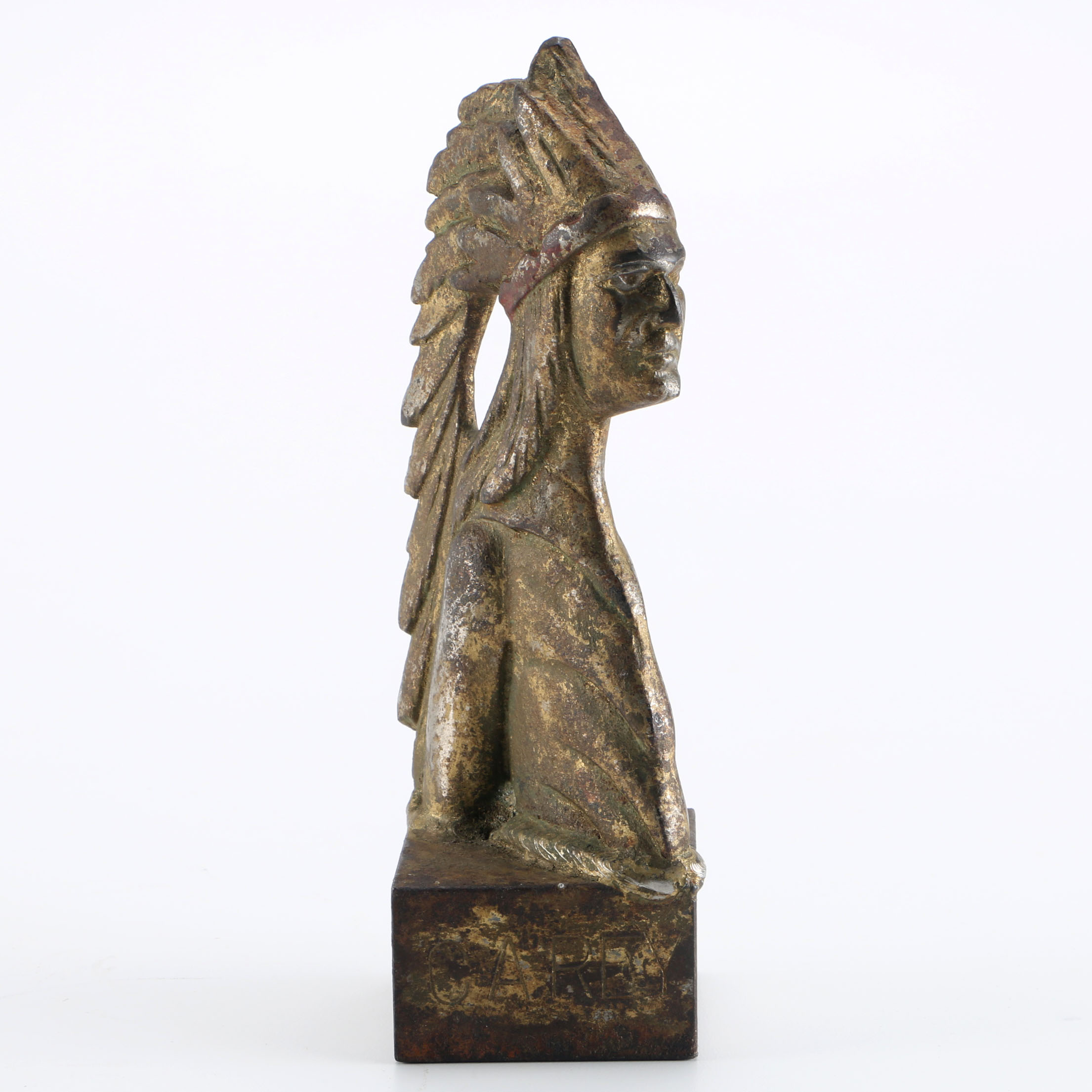 Patinated Native American Door Stop