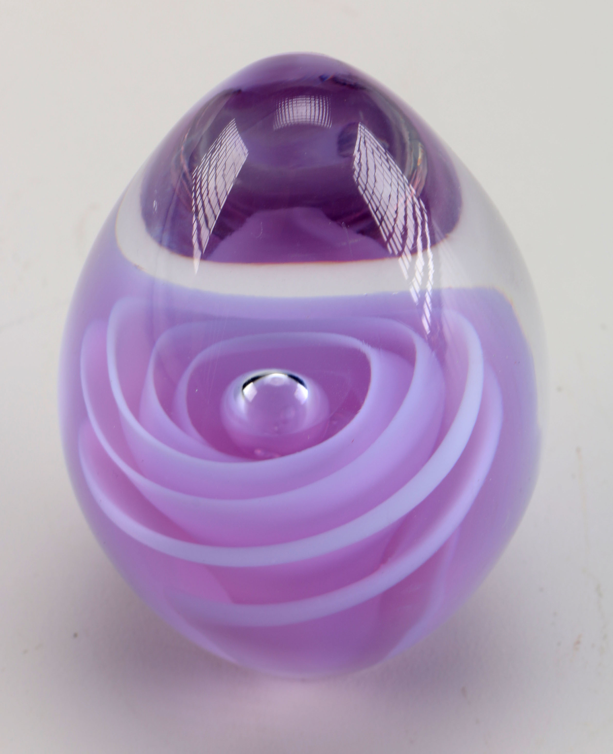 Purple Art Glass Paperweight