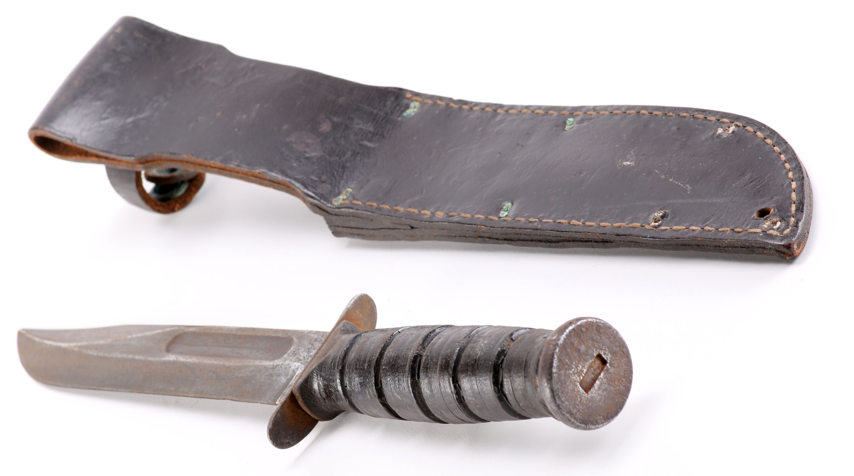 Vietnam War Era USMC "Kabar" and a Buck Skinning Knife