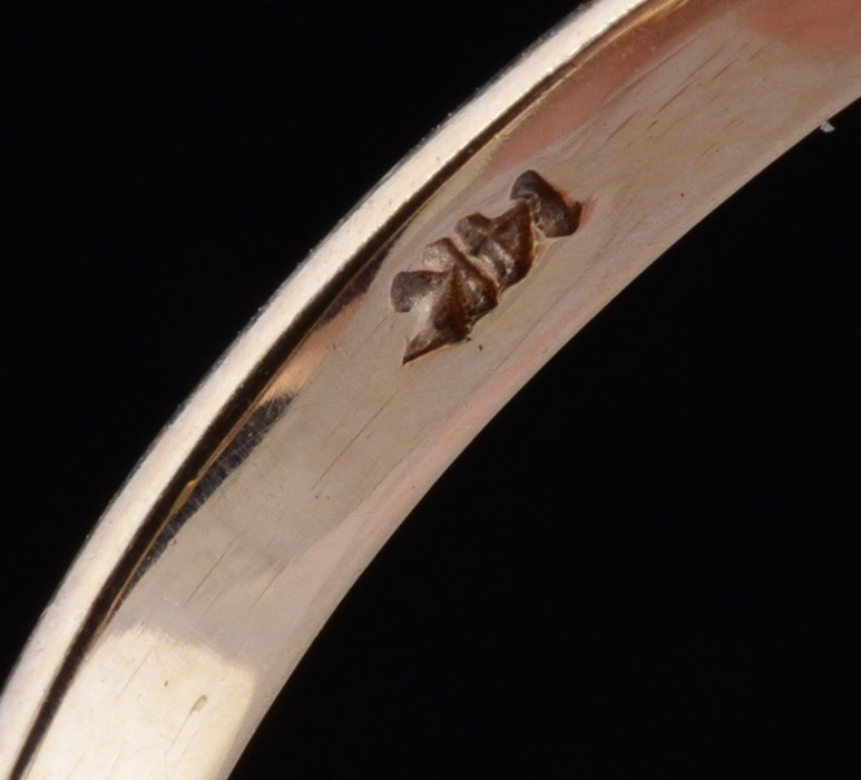 14K Yellow Gold Opal and Ruby Floral Ring