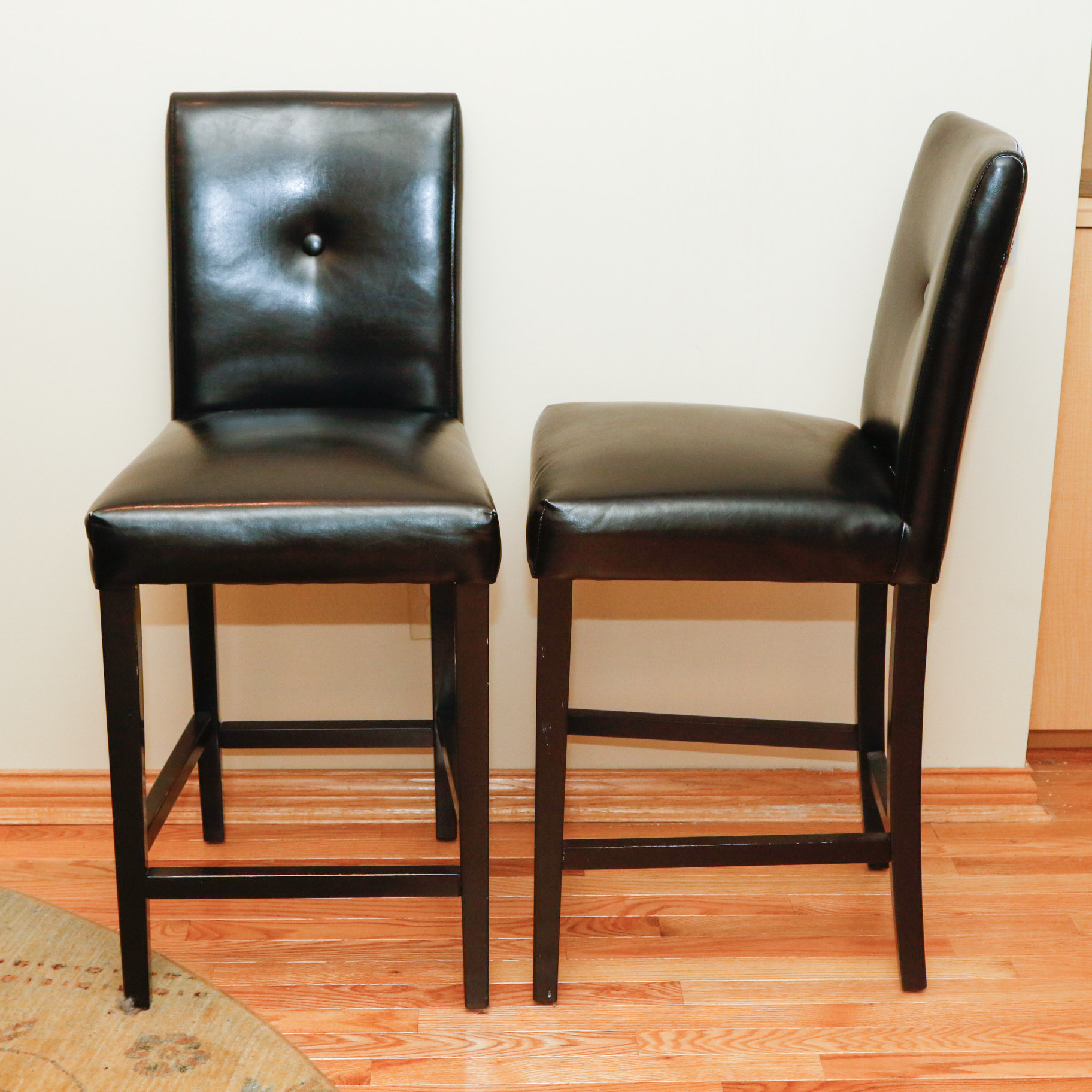 Pair of Mason Brown Counter Stools by Pier1 Imports