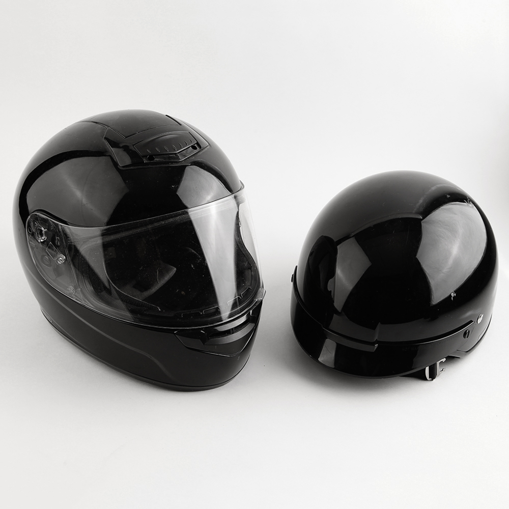 Pair of Motorcycle Helmets