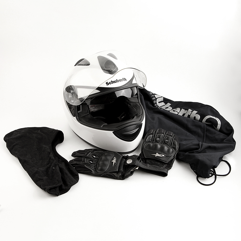 Pair of Motorcycle Helmets