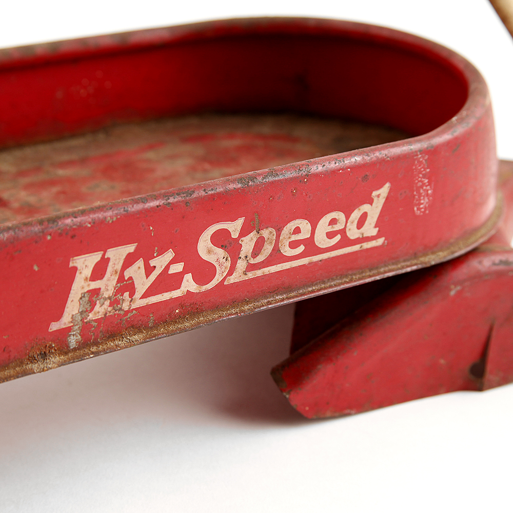 Vintage 1930s Hy-Speed Metal Craft Pressed Steel Toy Wagon and Wyandotte 1930s Doll Carriage