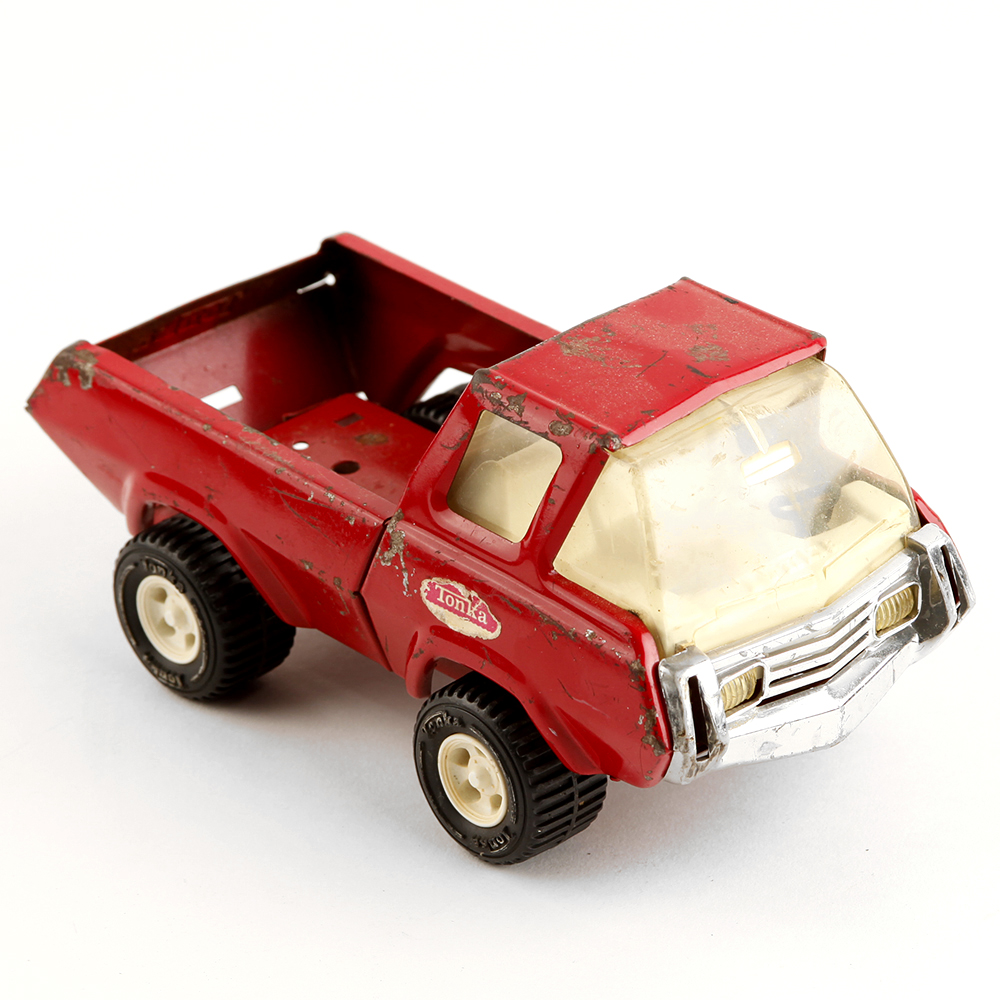 Vintage Red Metal Tonka Toy Truck
