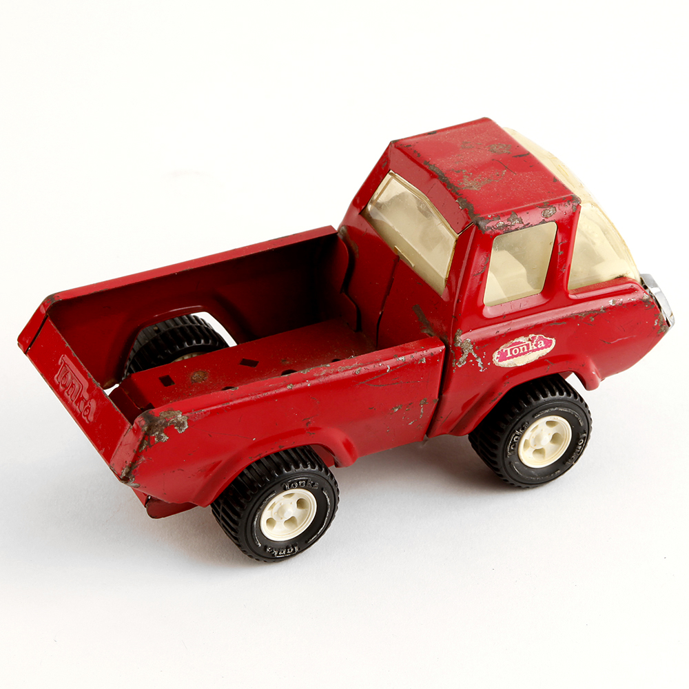 Vintage Red Metal Tonka Toy Truck