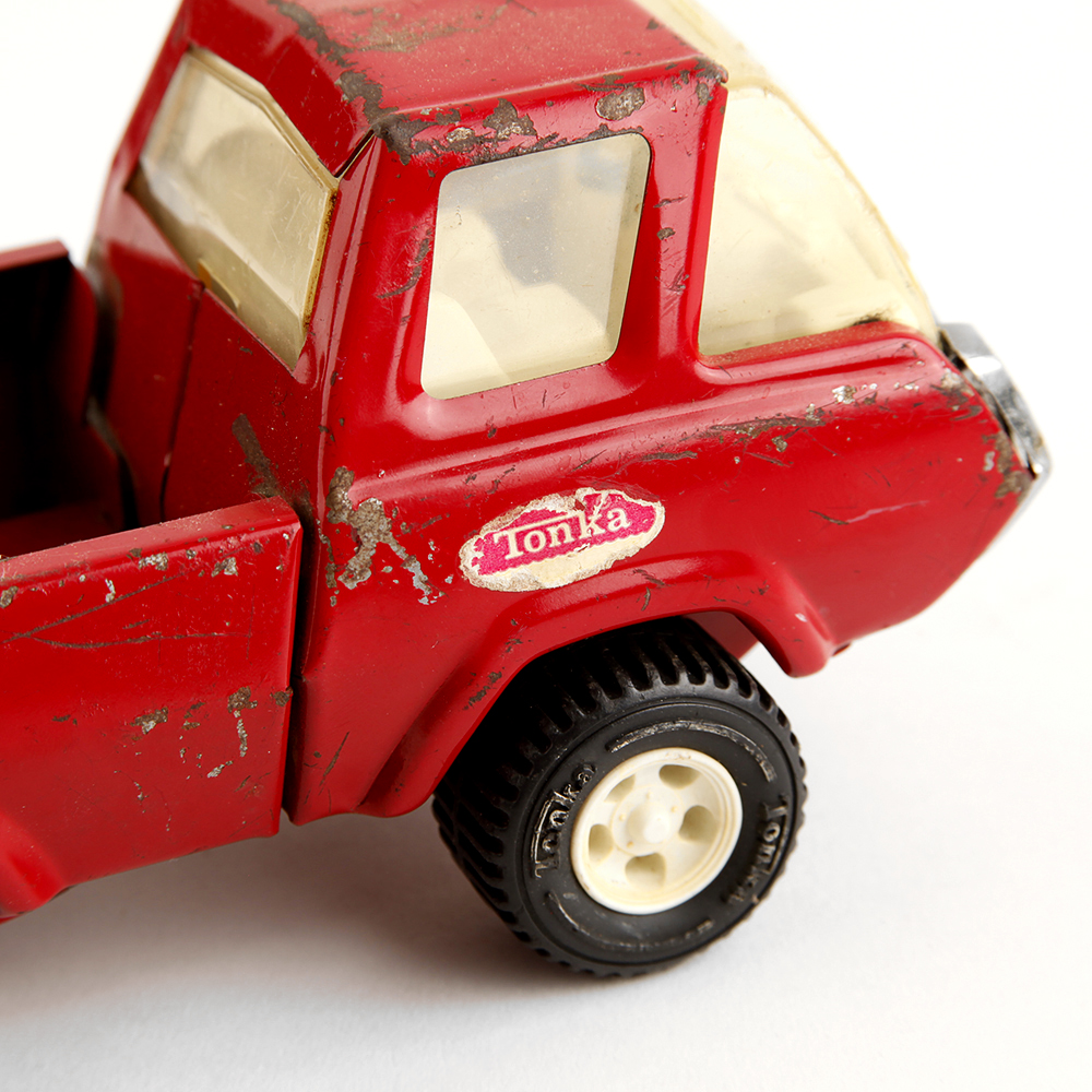 Vintage Red Metal Tonka Toy Truck