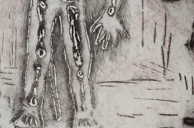 Alfredo Zalce Original Limited Edition Mixed Media Etching "Carnaval"