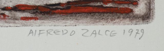 Alfredo Zalce Original Limited Edition Mixed Media Etching "Carnaval"