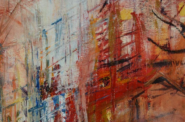 Nicole Sébille Original Mixed Media "À La Bastille"