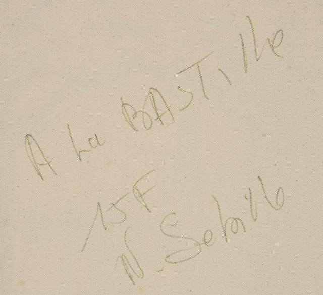 Nicole Sébille Original Mixed Media "À La Bastille"