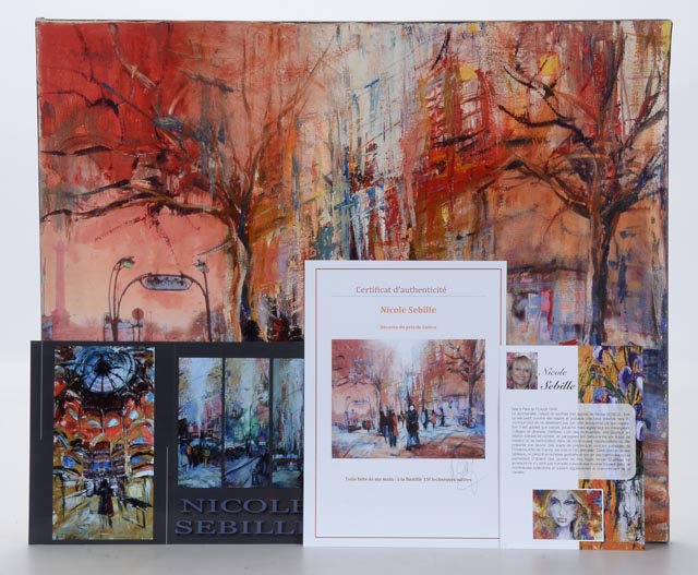 Nicole Sébille Original Mixed Media "À La Bastille"