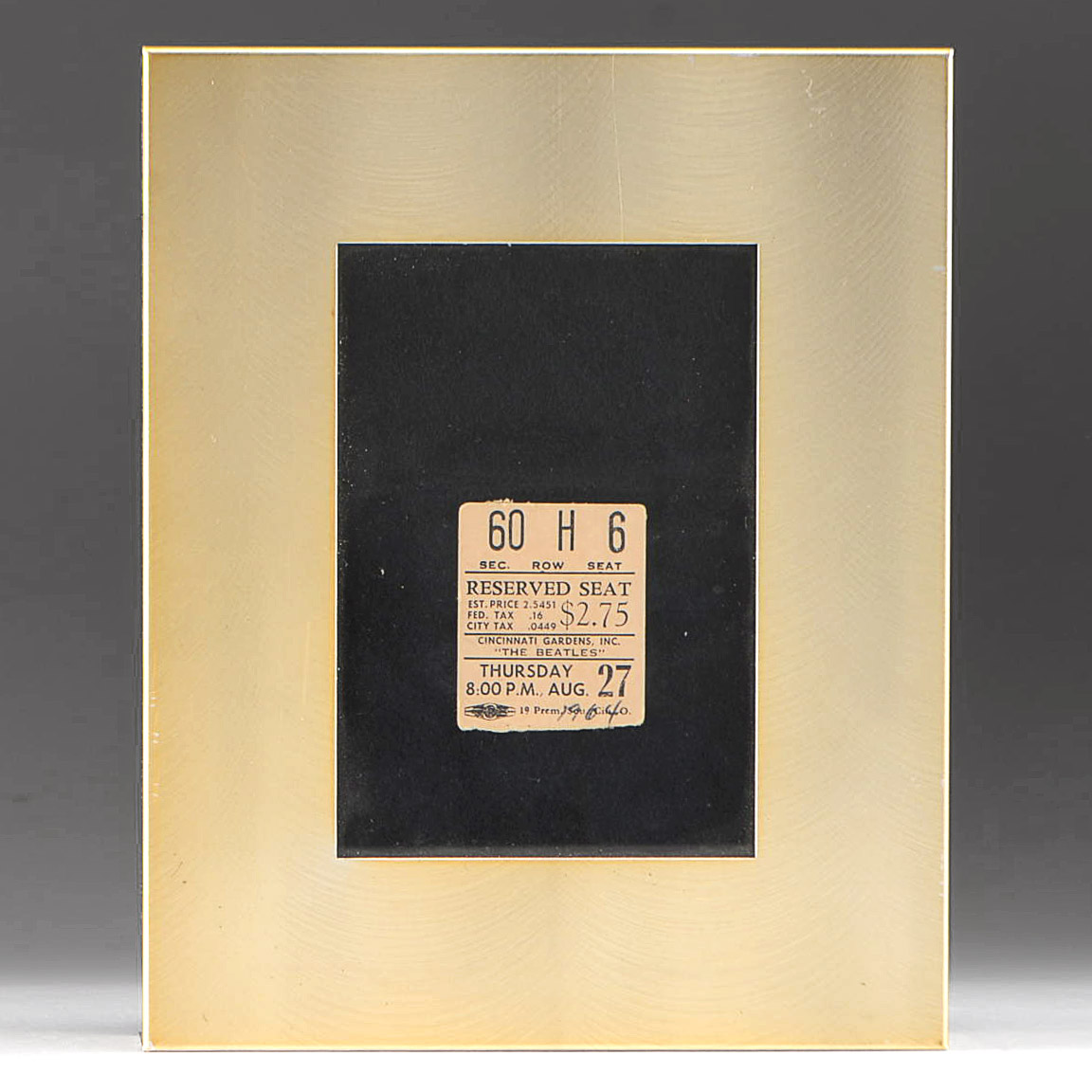 1964 Beatles Concert Ticket Stub