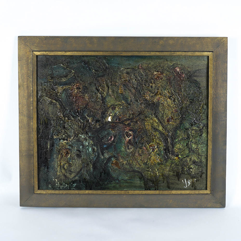 Abstract Oil on Canvas Painting by Artist Yetta Wiesel