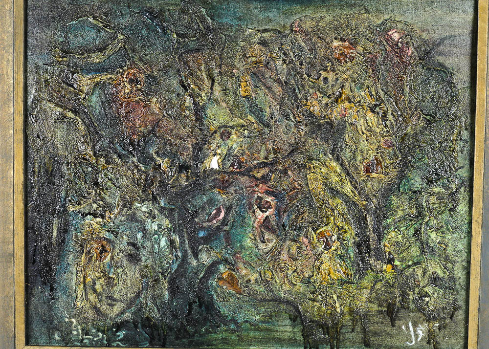 Abstract Oil on Canvas Painting by Artist Yetta Wiesel