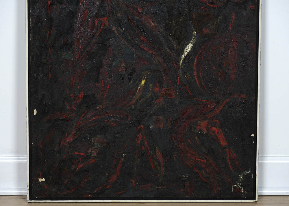 Yetta Wiesel Abstract Oil and Plaster on Canvas Painting