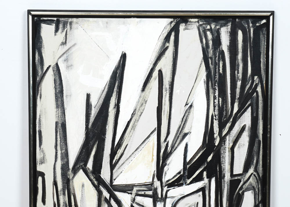 Abstract Oil on Canvas Painting by Yetta Wiesel