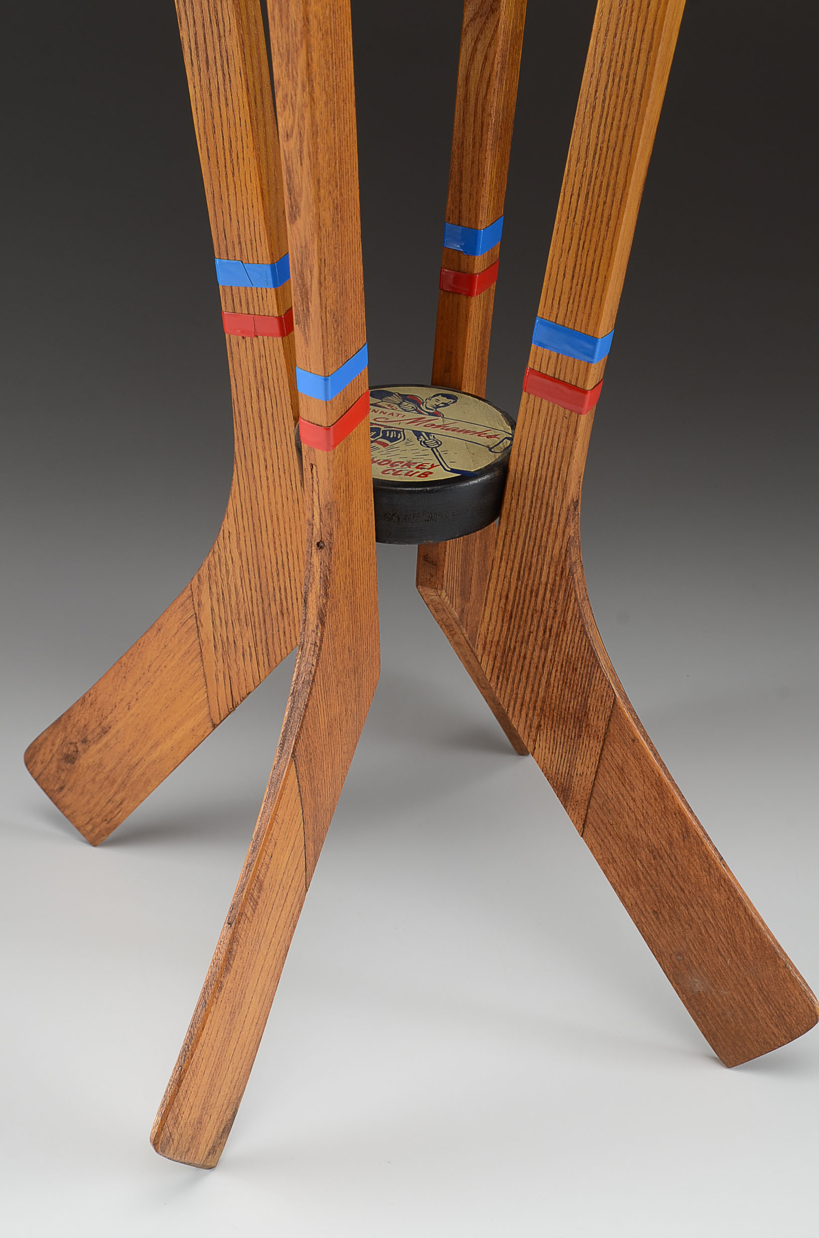 Unique Cincinnati Mohawks Equipment Ashtray Wood Stand