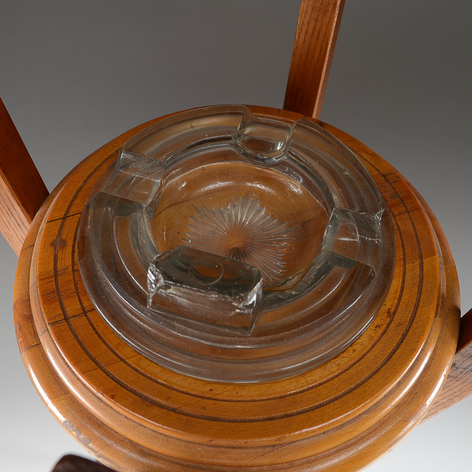 Unique Cincinnati Mohawks Equipment Ashtray Wood Stand