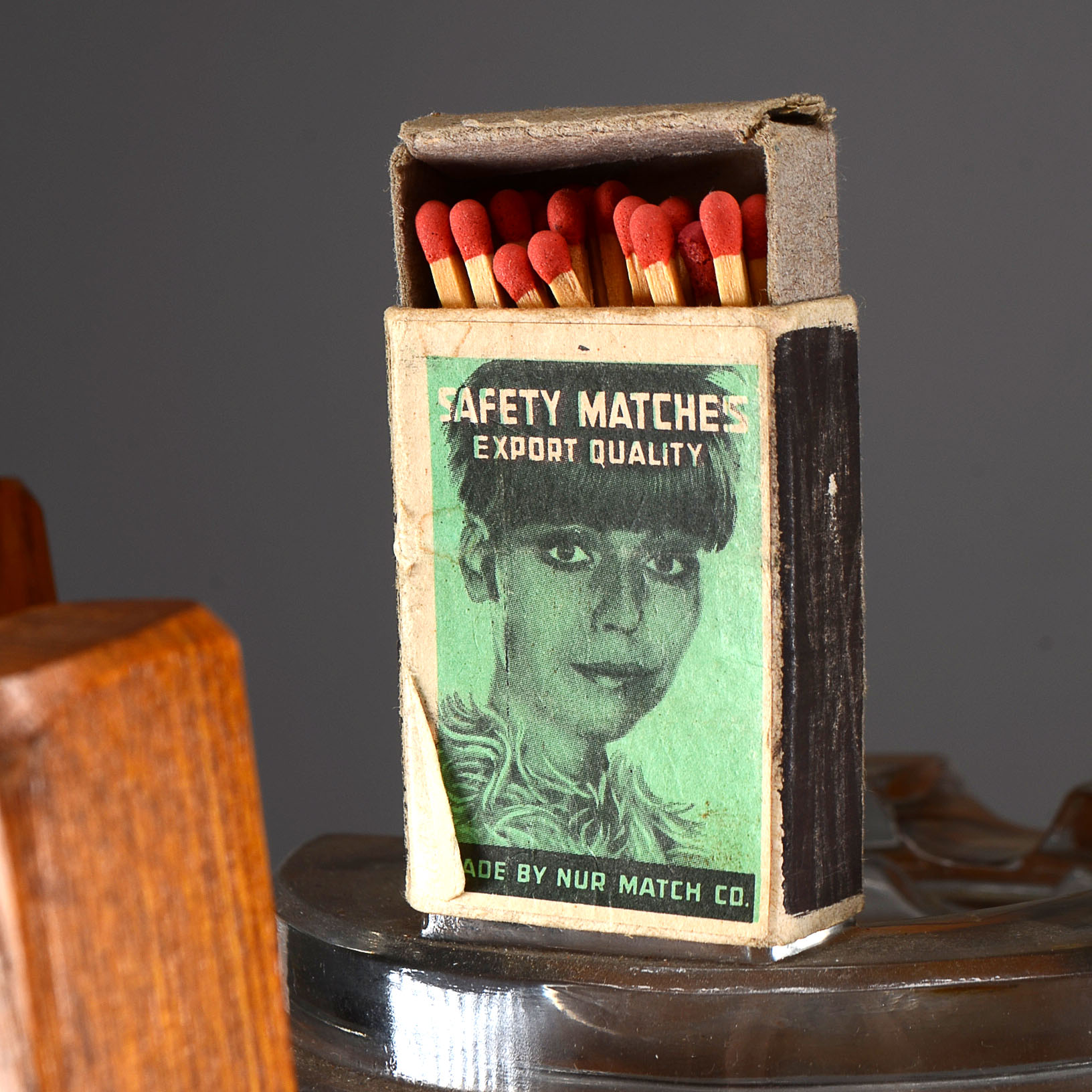 Unique Cincinnati Mohawks Equipment Ashtray Wood Stand